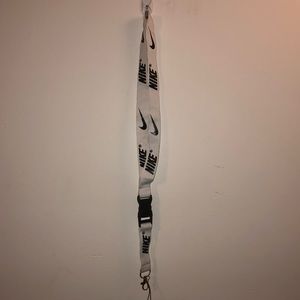 White Nike lanyard